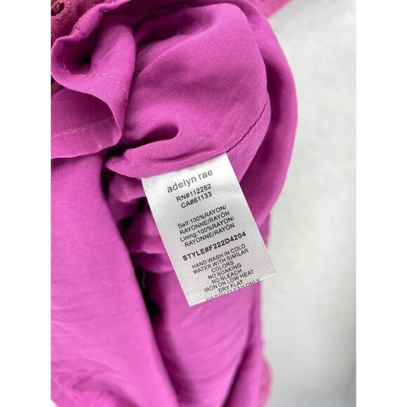 Adelyn Rae Dress Women’s Pink Katina Embroidered Cut Out Midi Feminine L NWT - Picture 9 of 9